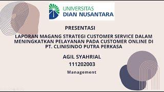 PRESENTASI LAPORAN MAGANG AGIL SYAHRIAL 111202003