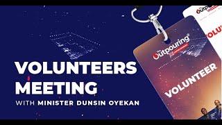 THE OUTPOURING UNITED KINGDOM VOLUNTEERS MEETING WITH DUNSIN OYEKAN - THURSDAY 23RD JANUARY 2025