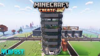 I made a CROP FARM TOWER to make POWER with the Create Mod in Minecraft!