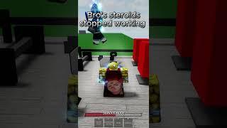 Bro's steroids stopped working #roblox #memes #thestrongestbattlegrounds