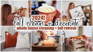 2024 FALL CLEAN AND DECORATE // whole house clean + declutter + fall refresh // cleaning motivation