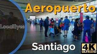 Aeropuerto Arturo Merino Benítez (SCL) Terminal 1 - Santiago - Chile Marzo 2022 [4K 60fps]