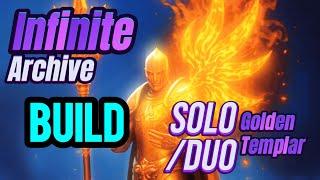 ESO Golden TemplarBUILD VIDEO Assaults The Infinite Archive PVE Solo Duo Setup