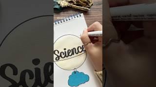 Easy Front Page Idea:  Science  #NhuanDaoCalligraphy #Calligraphy #FrontPage  #shorts