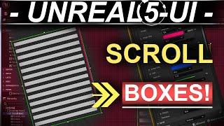 Unreal-5 Menu UI: SCROLL-BOXES (60-Seconds!!)