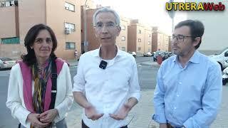 LA CANDIDATURA DEL PARTIDO POPULAR  DE UTRERA VISITA LA BARRIADA EL TINTE