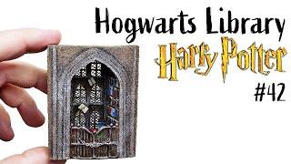 Hogwarts Library | a Harry Potter Matchbox diorama | Harry potter miniature