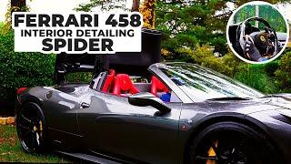 Rare Spec $300,000 Ferrari 458 Spider Getting Interior Detailed