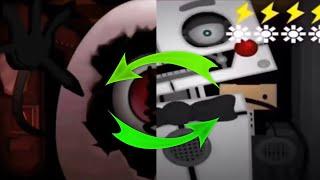 Owaf fanmade jumpscares and Onaf sister location but their jumpscares are swapped (Yeatsbear86)