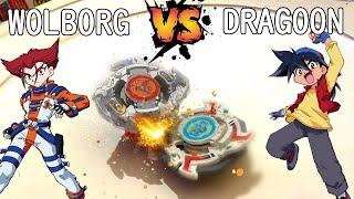 EPIC PLASTIC GEN BEYBLADE BATTLE - WOLBORG VS DRAGOON S #beyblade #beybladeburst #beyblademetalfight