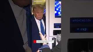 President Donald Trump says he believes Iran was "very close" to having a nuclear weapon