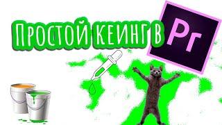 Самый простой кеинг в Premiere Pro