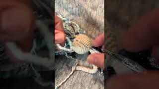 Quick doll hair tutorial for crochet dolls #yarn #howto  #crochet