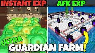 Minecraft Bedrock: ULTRA Guardian Farm Tutorial! Level 30 In 30 Seconds! 73,000 Items/Hour!