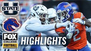 Utah State Aggies vs. No. 21 Boise State Broncos Highlights | FOX College Football