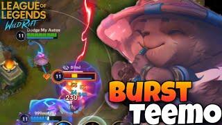 TEEMO BURST IS OP - Wild Rift