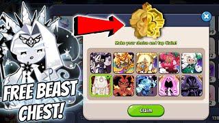 FREE BEAST CHEST  Claim Now in Cookie Run Kingdom!