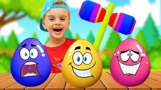 Surprise Eggs Kids Song with Chris | Nursery Rhymes