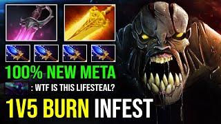 NEW 7.37C IMBA Radiance + Khanda 1v5 Aghanim Infest Max Slotted Ghoul Frenzy Lifestealer Dota 2