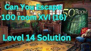 Can you escape the 100 room 16 Level 14 Solution