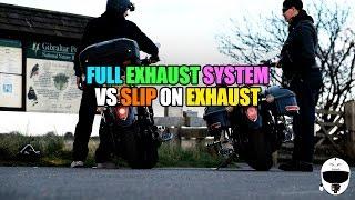 Full Exhaust System vs Slip On Exhaust - XVS/V Star 1300