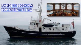 €850,000 Long-Range STEEL Converted Lifeboat Live-aboard Explorer Yacht | M/Y Fredrikstad