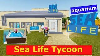 SEA LIFE TYCOON Roblox | BUILDING MY OWN AQUARIUM | BIG AQUARIUM | Part 1