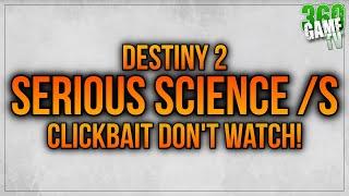 Destiny Science - Most Important Question SOLVED (CLICKBAIT DON'T watch IT IS TIME WASTE) Destiny 2