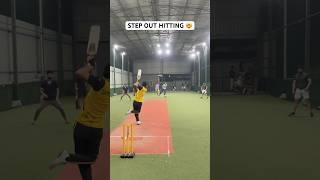 Hard Hitting in 1st over  Cricket Batsman Hitting Step Out Class Shots  #cricket #shorts #ipl