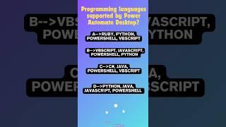 Microsoft Power Automate interview questions and answers | quiz no.1 #shorts #powerautomate #rpa