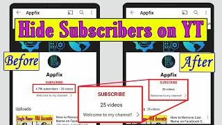 How to Hide Subscribers on YouTube 2022 || youtube subscriber hide kaise kare 2022