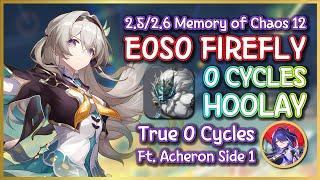 E0S0 FIREFLY 0 CYCLES HOOLAY Ft. Acheron side 1 | Honkai Star rail : MoC 12 True 0 Cycles Showcase!