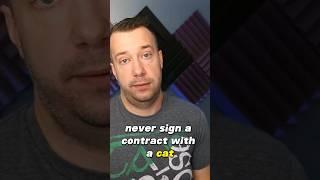 never sign a contract with a cat