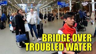 Playing Bridge Over Troubled Water in Public | Cole Lam 15 Years Old