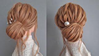 Вечерняя прическа,прическа на свадьбу,выпускной, новый год 2022/Prom, Wedding, Bridal Hair