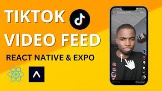 Tiktok Video Feed | React Native Expo Tutorial BONUS[ Double Tap to like video FEATURE]