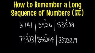 How to Remember a Long Sequence of Numbers.