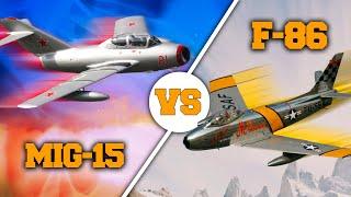 MiG-15 vs F-86 Sabre | El épico PRIMER DUELO durante la Guerra de Corea | ¿Cuál fue mejor?