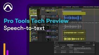 Avid at IBC 2024 — Pro Tools Tech Preview: Speech-to-text