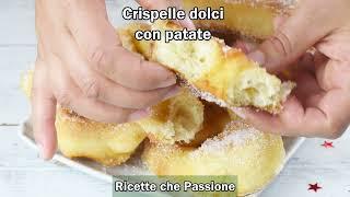 Crispelle dolci con patate ricetta calabrese delle feste - non possono mancare per l'Epifania