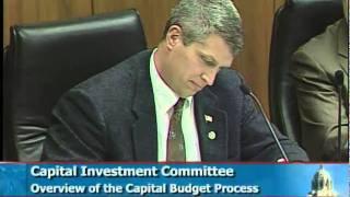 Rep. Kurt Bills asks how eligibility is determined for capital investment projects