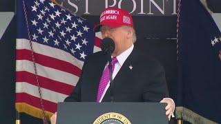 Trump tells West Point cadets the era of "critical race theory" and "transgender for everybody" is o