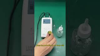 LS211 Ultrasonic thickness gauge reference calibration operation demonstration