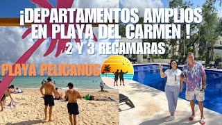 Playa del Carmen 2 and 3 bedroom apartments for sale, Pelicanos beach, November 16