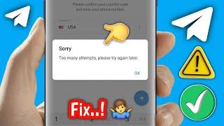 Fix telegram too many attempts please try again later error (2025)