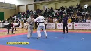 Ukraine ShinKyokushinkai Karate Cup 2017 -  1/4 (-65)Kozak Volodymyr - Lemishko Bohdan