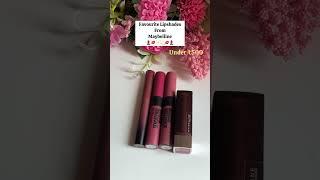 Favourites from Maybelline #lipstickswatch #pinklipstick #ashortaday #explore