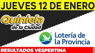 Resultados Quinielas Vespertinas de la Ciudad y Buenos Aires, Jueves 12 de Enero