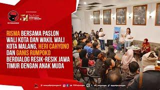 Risma bersama Heri Cahyono-Ganis Rumpoko Berdialog Resik-Resik Jawa Timur dengan Anak Muda