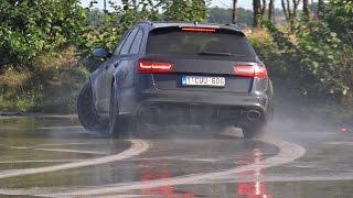 Audi RS6 Avant C7 Trying To Drift!